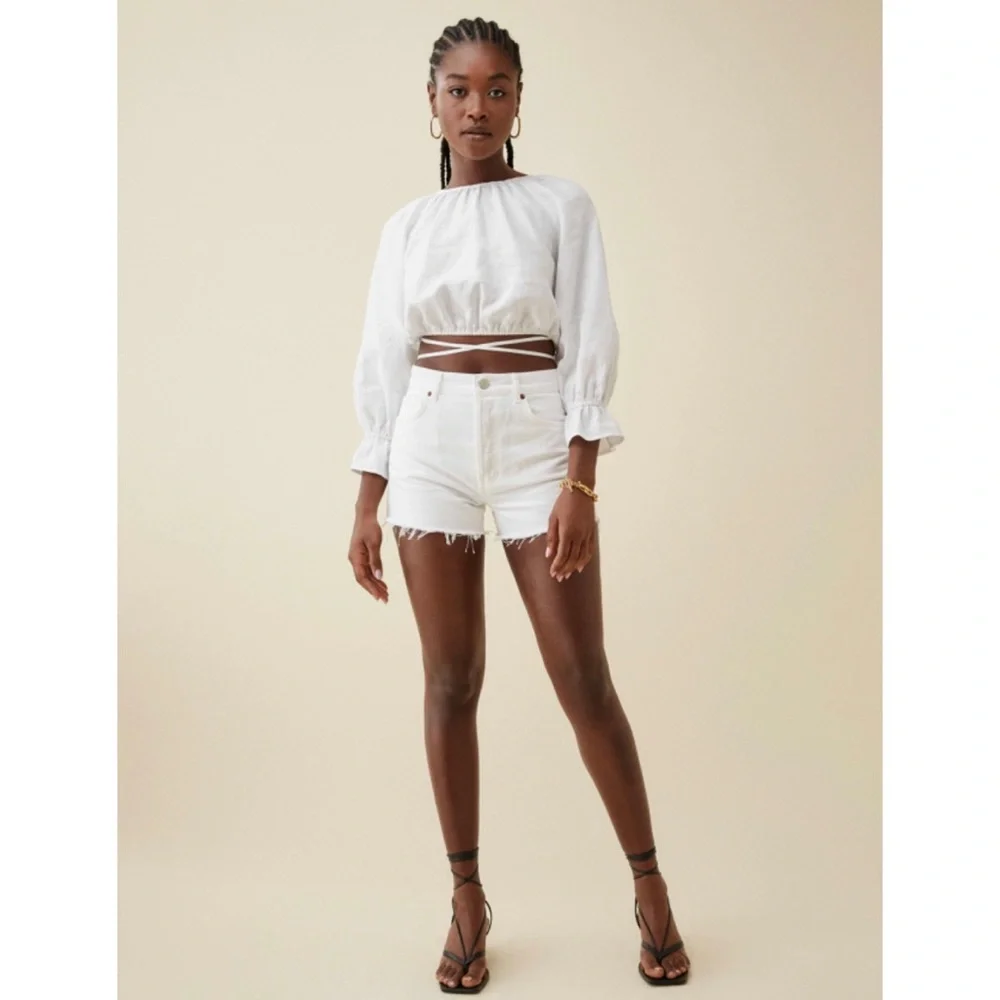 REFORMATION Charlie High Rise Jean Short 30 - Picture 4 of 8